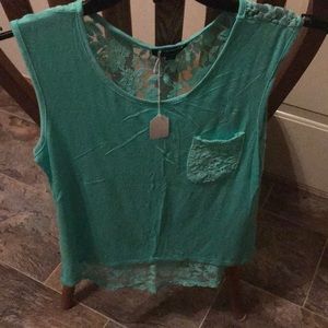 Love J sea foam green sleeveless